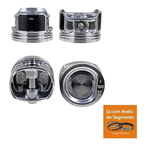 PISTAO COM ANEL - VW FOX GOLF POLO 1.6 8V GAS FLEX 2002 A 2007