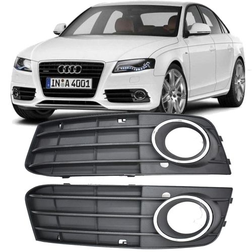 Par de Grade Farol de Milha Audi A4 de 2009 À 2012
