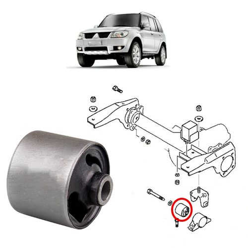 Bucha Travessa Diferencial Dianteiro Mitsubishi Pajero TR4 2003 A 2015