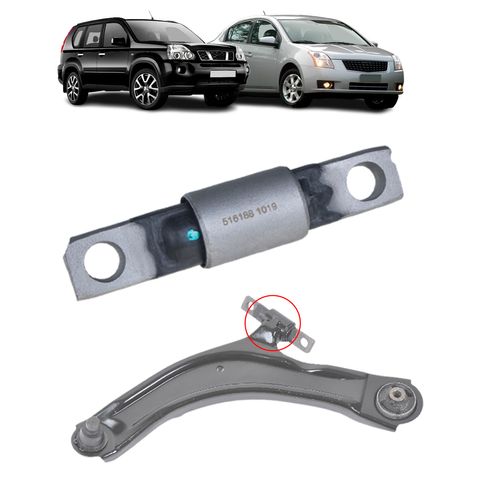 Bucha Bandeja Balança Nissan Sentra 2.0 2007 a 2013 e X-Trail 2008 a 2009 Dianteira Gravata Central