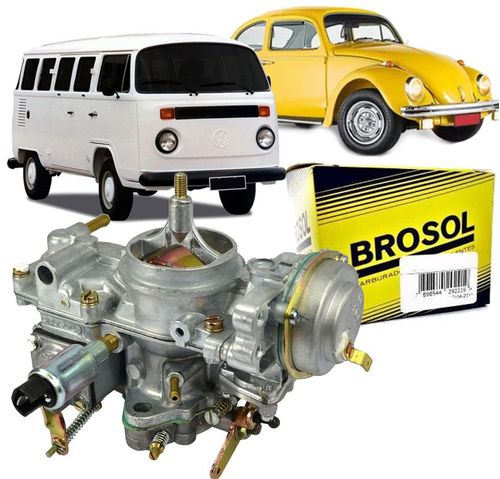 Carburador Fusca Brasilia Kombi 1600 à Gasolina Solex BROSOL - Direito