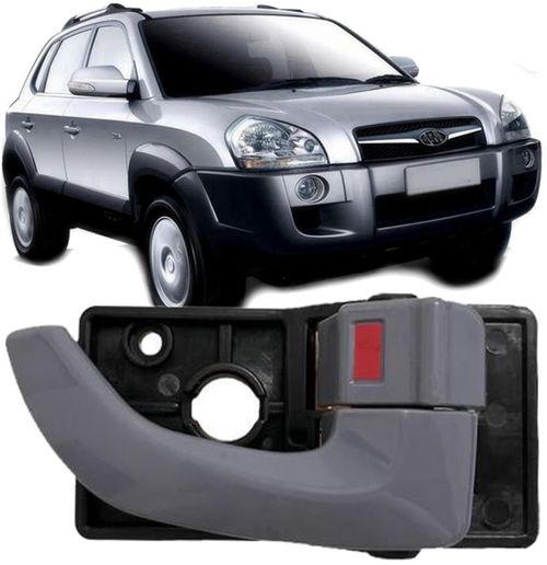 Macaneta Interna Porta Direita Tucson De 2006 À 2014 - Cinza