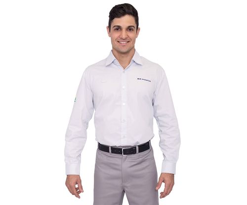 camisa gerente masculina manga longa g   / UN / Brmania