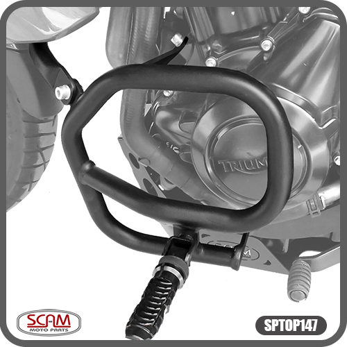 Protetor Motor Scam Tiger 800 Inferior C/ Pedaleira Sptop147