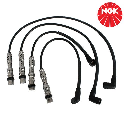 Jogo de Cabos de Vela NGK Gol Fox Golf Polo Saveiro Voyage CrossFox SpaceFox e Audi A3 Motores 1.0 8V e 1.6 8V EA111 Gasolina e Totalflex