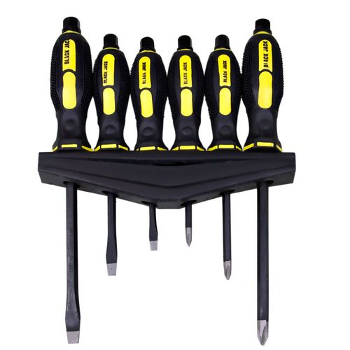 Jogo Chaves De Fenda e Phillips Crv Ponta Hexagonal - Black Jack