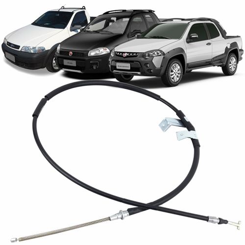 Cabo do Freio de Mão Lado Direito 1720mm Fiat Strada Todos 99 até 2018