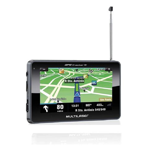 GPS Multilaser Tracker TV LCD 4,3 Pol. Touch FM Tts E-Book - GP034