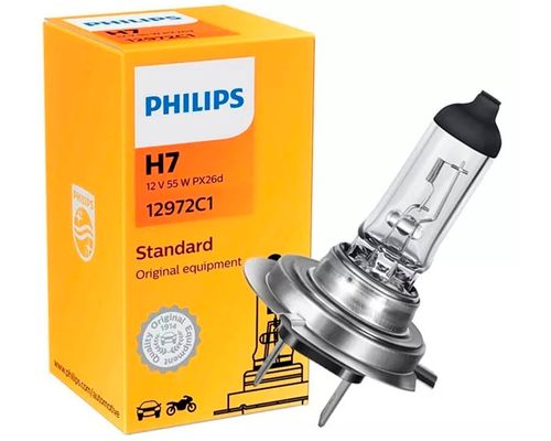 Lâmpada Farol Hornet Cbr 600 Cbr 1000 RR Z750 Z1000 Tenere 250 Ninja 250 Ninja 300 H7 55w Philips