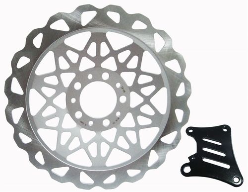 Discão Freio Titan 150 Mix Titan 160 Fan 150 Fan 160 2009 até 2017 290mm Esportivo Prata