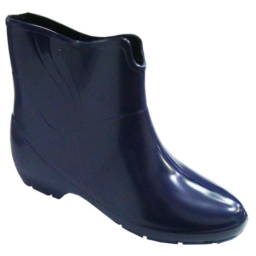 Bota Galocha Borracha Feminina Azul Marinho Cano Curto