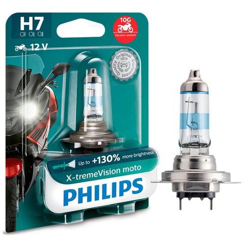 Lampada H7 55w Hornet 08/11 Cbr 600 1000 RR Z750 Z1000 Ninja 250 300 Philips X-Treme Vision