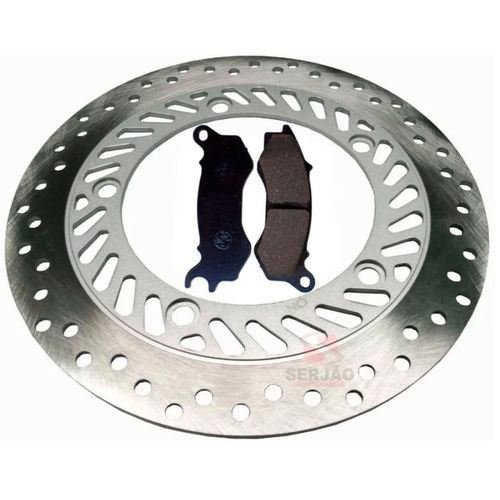 Disco Freio Cb300 Dianteiro + Pastilha Freio Com Abs