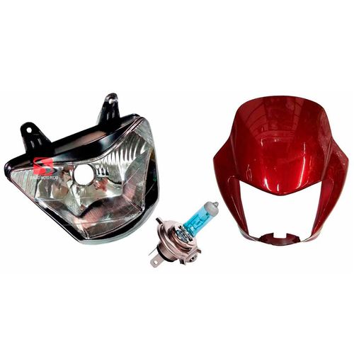 Farol Nx4 Falcon Lampada Carenagem Farol Vermelha 2002 2003