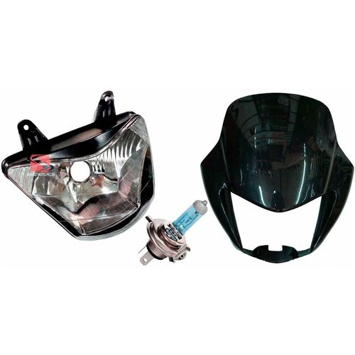 Farol Nx4 Falcon Lampada Carenagem Farol Cinza 2007