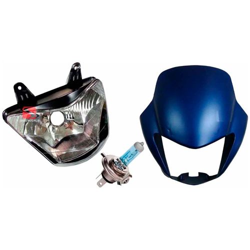 Farol Nx4 Falcon Lampada Carenagem Farol Azul 2006