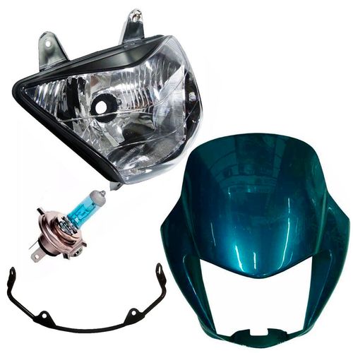 Kit Farol Falcon Lâmpada Farol Aranha Carenagem Verde 2000 / 2001