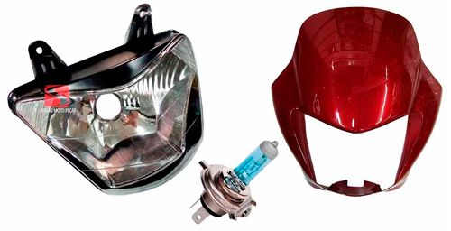 Farol Nx4 Falcon Lampada Carenagem Farol Vermelha 2008