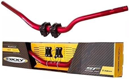 Guidão + Adaptador Oxxy Super Fat Bar - Vermelho Baixo