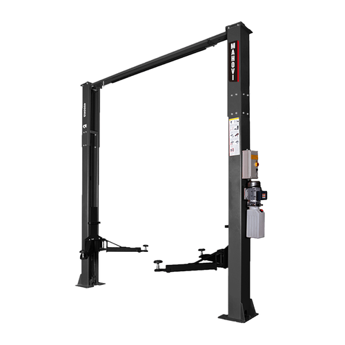 Elevador de coluna e com travas de segurança elétrica-