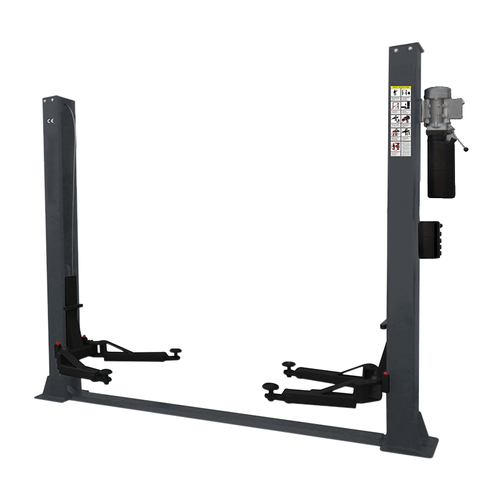 Elevador de coluna e com travas de segurança elétrica travessa inferior