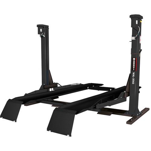 Elevador de coluna com prancha pra troca de óleo e lubrificado a graxa