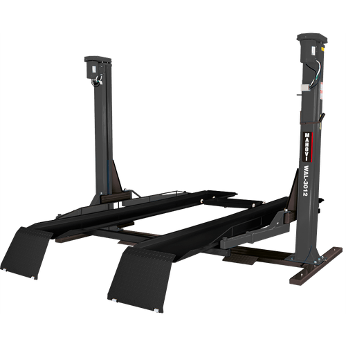 Elevador de coluna com prancha pra troca de óleo e lubrificado a graxa