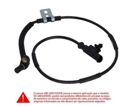 Sensor Abs Dianteiro S-10 08-11 Ld/E (Tomada Oval Pequena) Ds