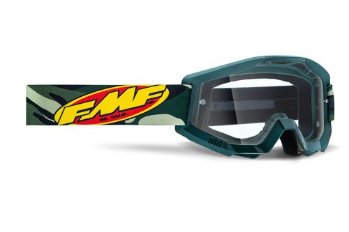 Óculos Motocross FMF Powecore Assault Lente Transparente