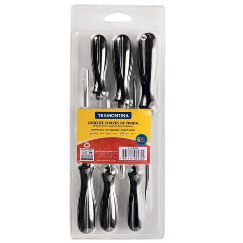 Jogo de Chaves de Fenda 6 Peças - Tramontina Linha Master