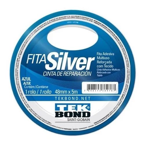 Fita Silver Azul 48mmx5m