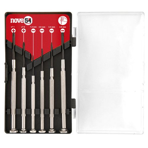 Jogo de Chave de Fenda e Philips Precisão 6 Peças - Nove54