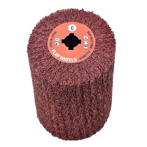 Roda Corsirol Aço e Aço Inox Diâmetro 110X100mm Grão AC Vermelho Grosso