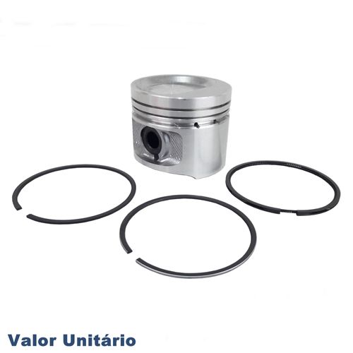 Pistão com Anéis de Segmento Medida STD Metal Leve Fiat Uno Premio Fiorino Motor Fiasa 1.3 Gasolina e 1.5 Álcool