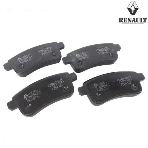 Jogo de Pastilhas do Freio Traseiro Original Renault Duster e Renault Fluence Motor 2.0 16v 2014 em Diante
