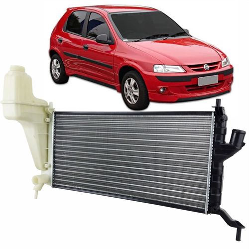 Radiador Valeo Chevrolet Celta 1.0 e 1.4 2000 até 2006 com Ar Condicionado