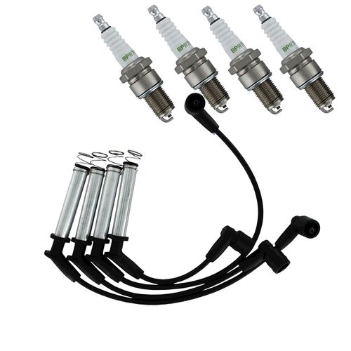 Kit Jogo de Cabos e Vela de Ignição SCG73+BPR7E Chevrolet Agile - Cobalt - Meriva - Montana