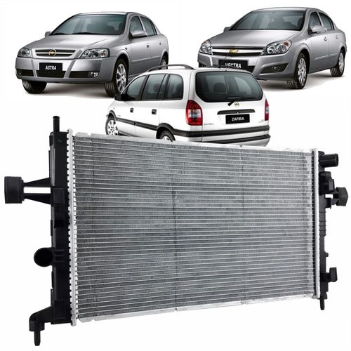 Radiador Visconde Chevrolet Astra Vectra Zafira 2009 até 2012 Todos com Ar Condicionado e com Câmbio Manual