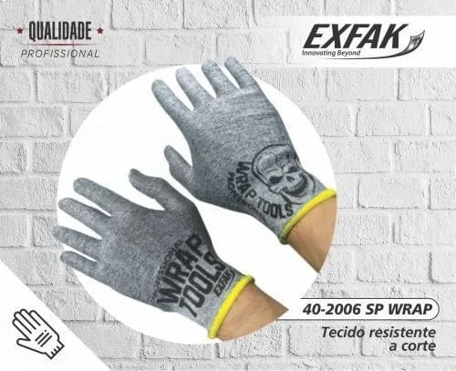 LUVA RESISTENTE A CORTE WRAP G 40-2006SP EXFAK
