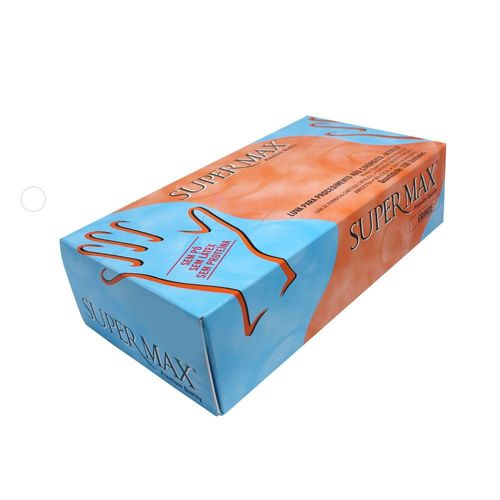 LUVA NITRILICA AZUL M 100 UN SUPERMAX