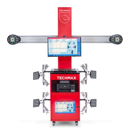 Alinhador Digital 3D TECHMAX-MAX-S3 com 2 Monitores, Alvos e Câmeras Digitais
