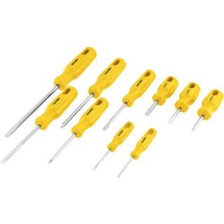 Jogo de Chaves Fenda/Philips com 10 peças - Vonder