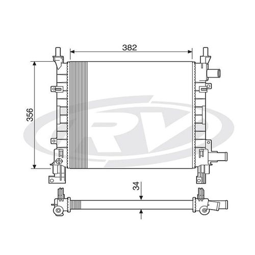 Radiador Ka 1.0 1.3 1997 A 1999 Com Ar