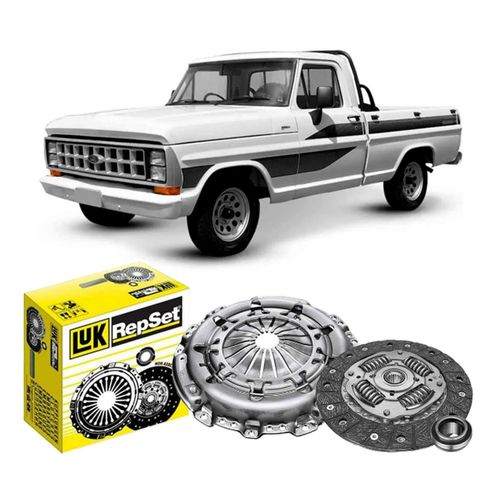 Kit Embreagem F-1000 F-2000 F-4000 1980 A 1992 Com Rolamento