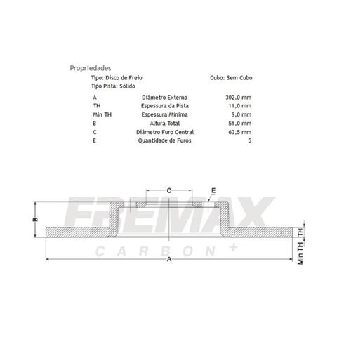 Disco Freio Traseiro Land Rover Evoque 2.0 2012 Em Diante