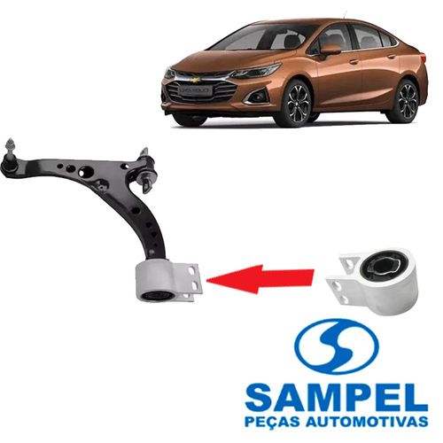 Bucha Bandeja Dianteira Cruze 2017 Em Diante Parte Traseira