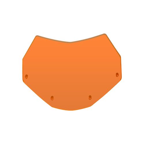 NUMBER PLATE BAGUS PC LARANJA