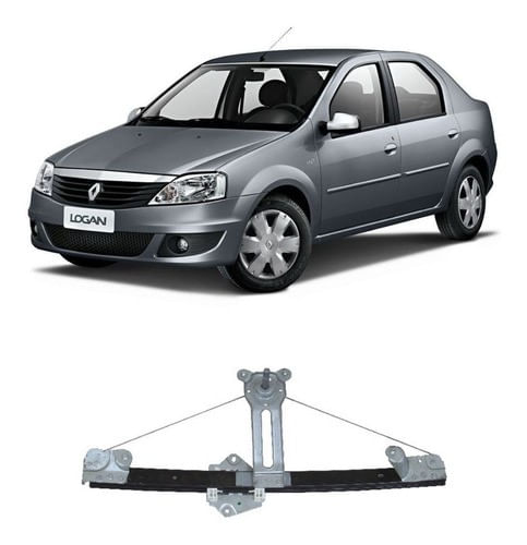 Máquina Vidro Mecânico Direito Logan 2007 Em Diante