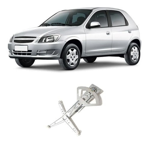 Máquina Vidro Mecânico Celta Prisma 2006 Em Diante