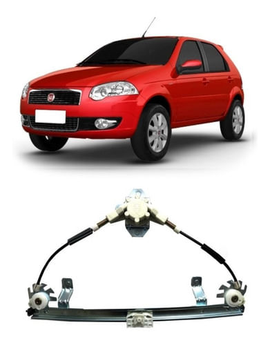 Máquina Vidro Mecânica Esquerda Fiat Palio 2011/2017